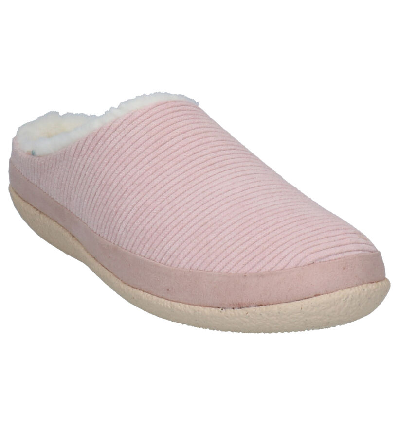 Toms Ivy Slip Roze Pantoffels in stof (256495)