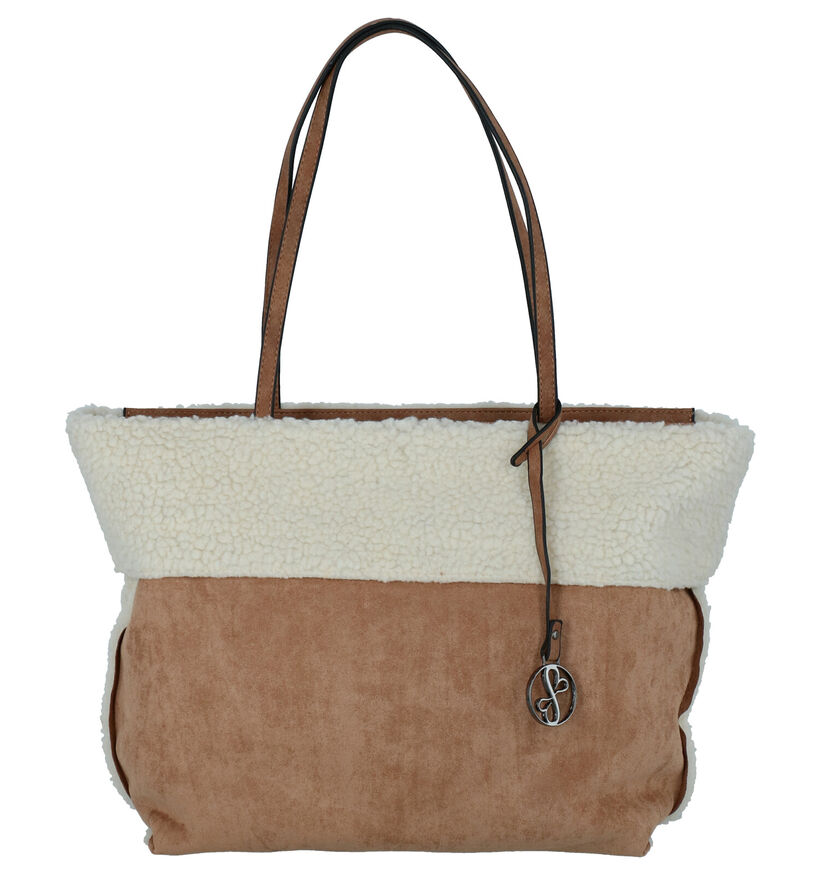 Emily & Noah Kaki Shopper in faux fur (260879)