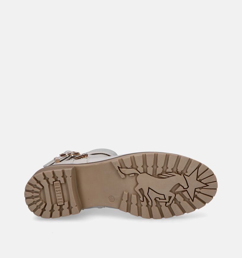 Mustang Bottines en Ecru pour femmes (316069)