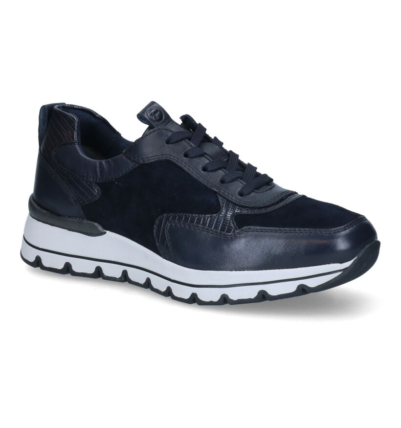 Tamaris PureRelax Blauwe Sneakers in daim (313188)