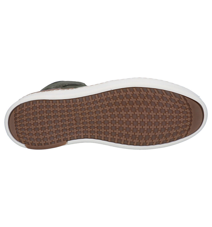 Bullboxer Baskets montantes en Vert kaki en cuir (296502)