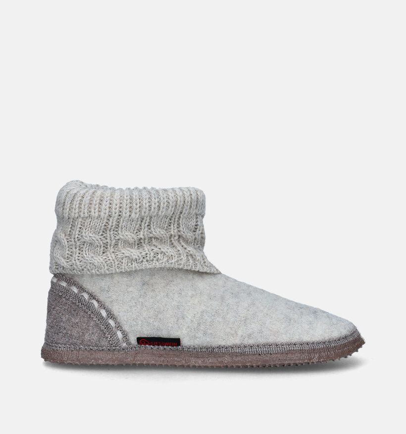 Giesswein Kiel Ecru Hoge pantoffels voor dames (349153)