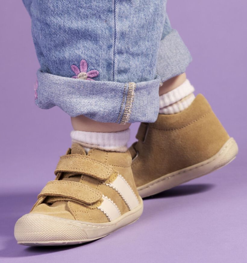 Naturino Macks 3 VL Suede Baskets pour b&eacute;b&eacute; en Marron pour filles, gar&ccedil;ons (371627) - pour semelles orthop&eacute;diques