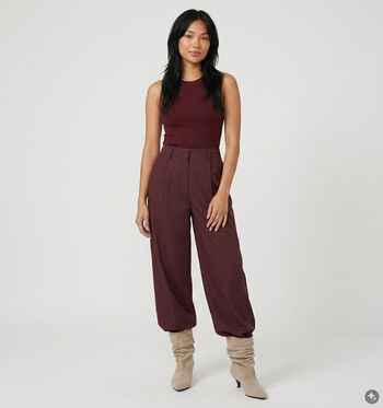 Vero Moda Pantalons Bordeaux