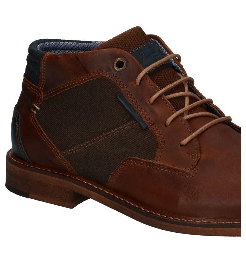 Bullboxer Chaussures hautes en Cognac en cuir (239048)