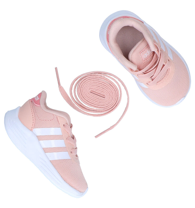 adidas Lite Racer Baskets en Rose en simili cuir (293301)