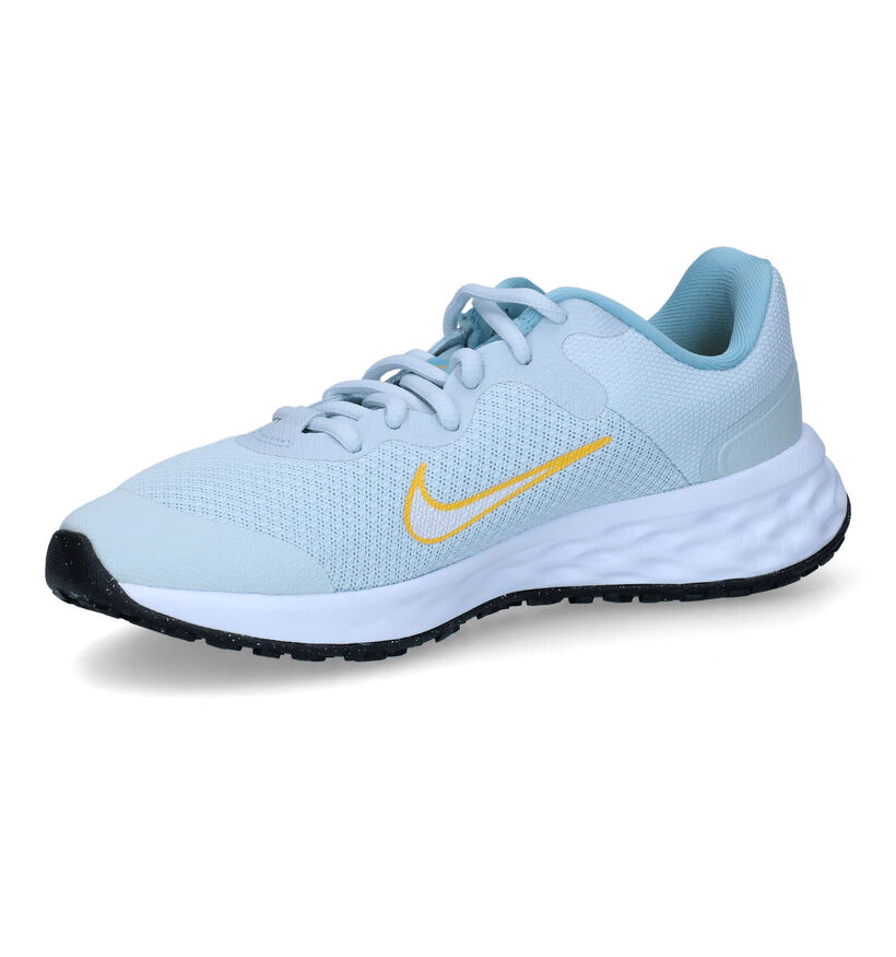 Nike Revolution 6 GS Baskets en Bleu pour filles (308953)