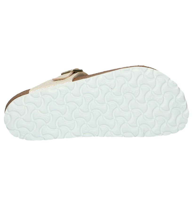 Birkenstock Gizeh Birko-Flor Tongs en Écru pour femmes (339532)