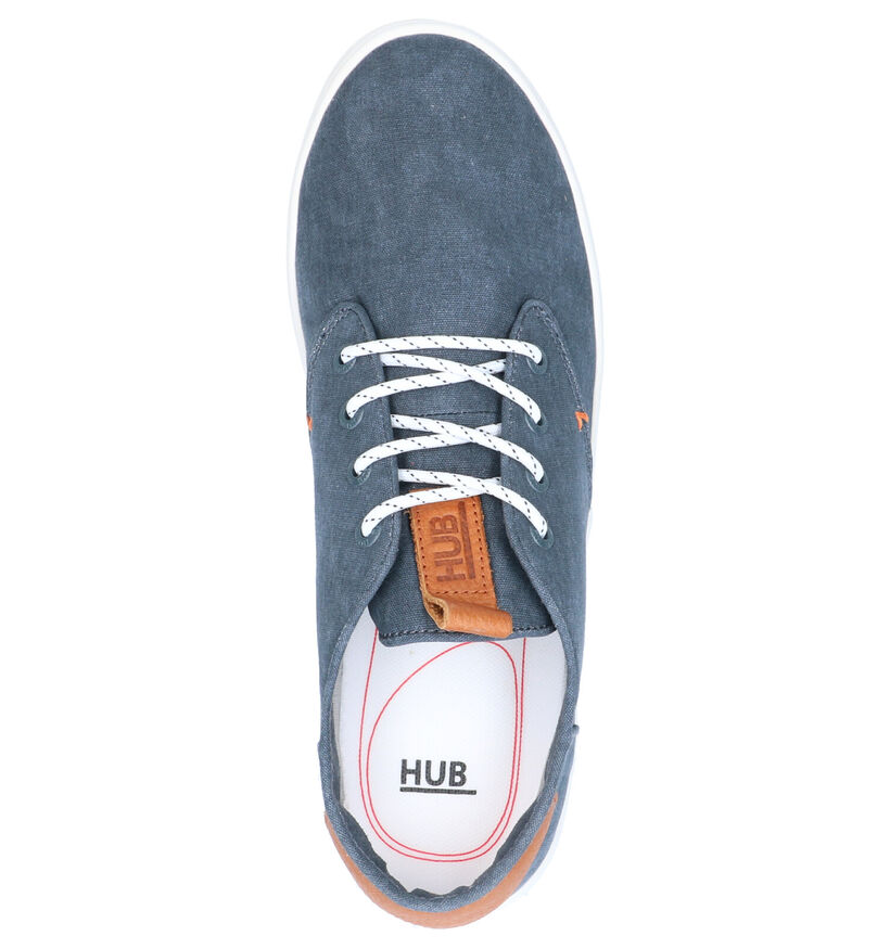 Hub Chucker 2.0 Blauwe Veterschoenen in stof (267840)