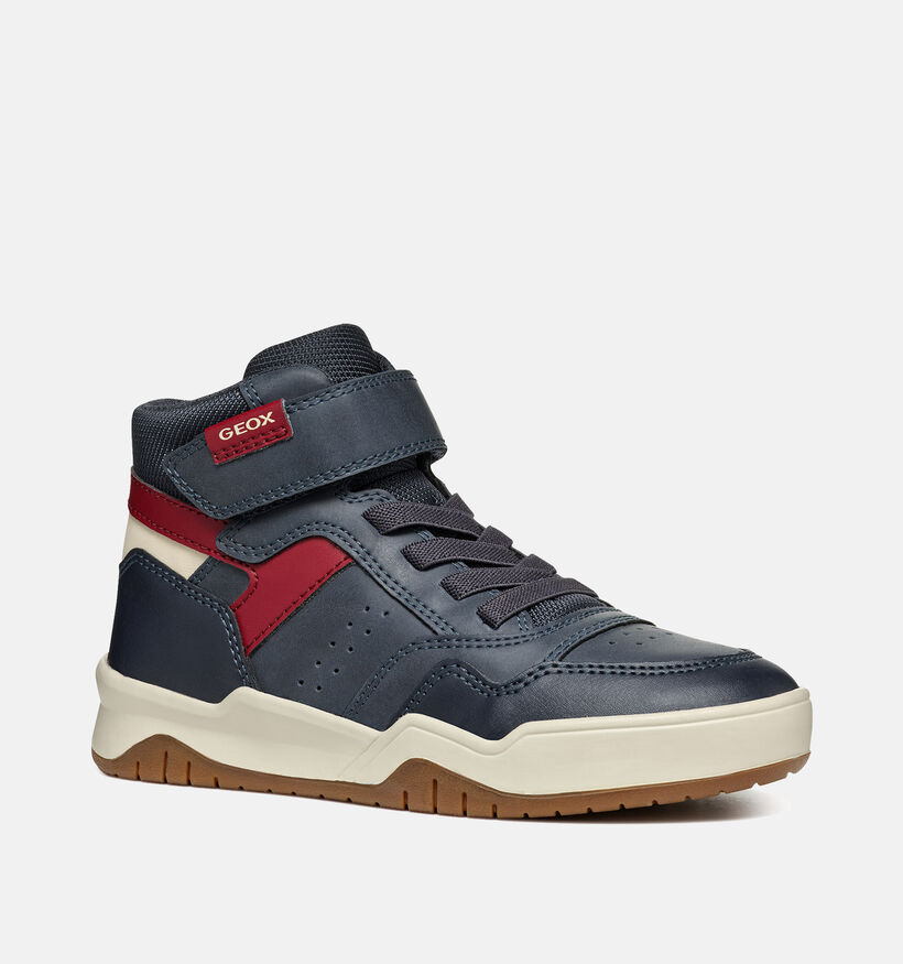 Geox Perth Chaussures hautes en Bleu foncé pour garçons (361925) - pour semelles orthopédiques