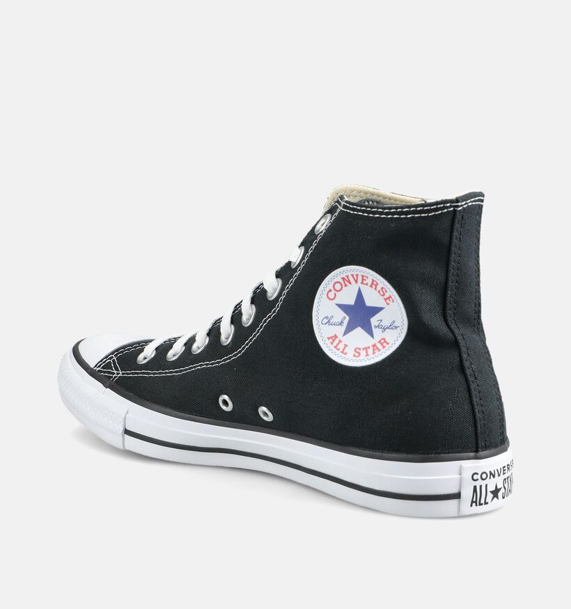 Converse Chuck Taylor All Star High Baskets montantes en Noir pour hommes (376039)