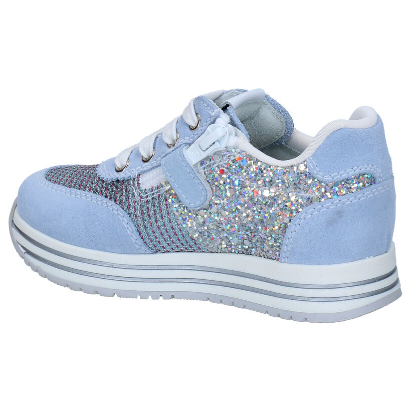 NeroGiardini Blauwe Sneakers in daim (289007)