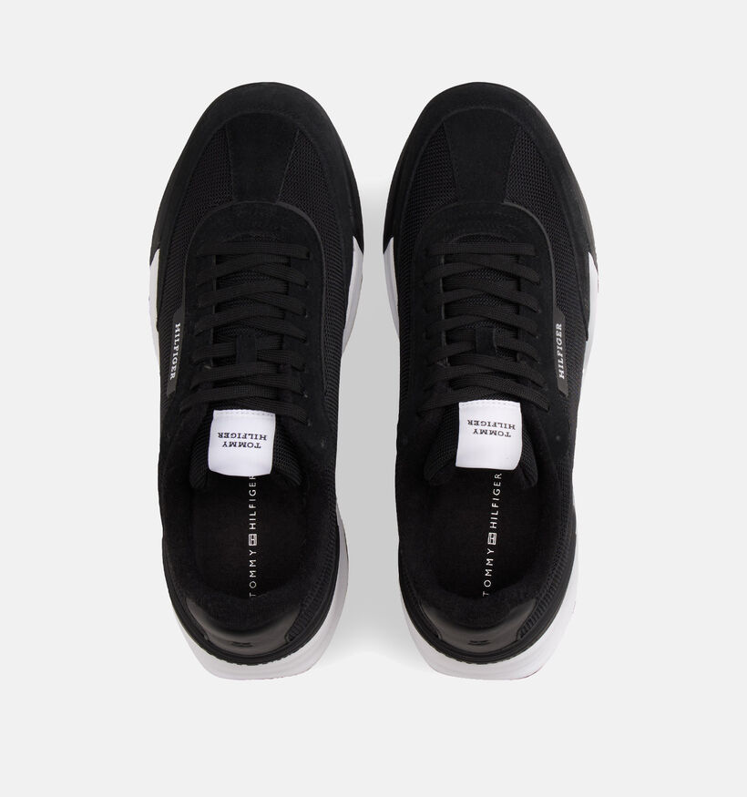 Tommy Hilfiger Nu Retro Runner Zwarte Veterschoenen voor heren (366167) - geschikt voor steunzolen