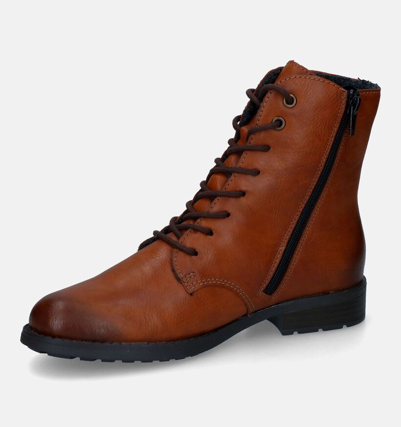 Rieker Boots à lacets en Cognac pour femmes (315755)