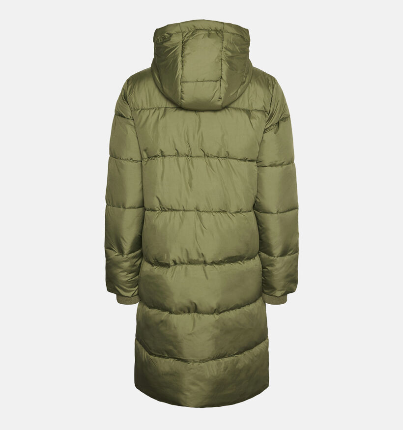 Pieces Bee Kaki Lange puffer jas voor dames (342964)