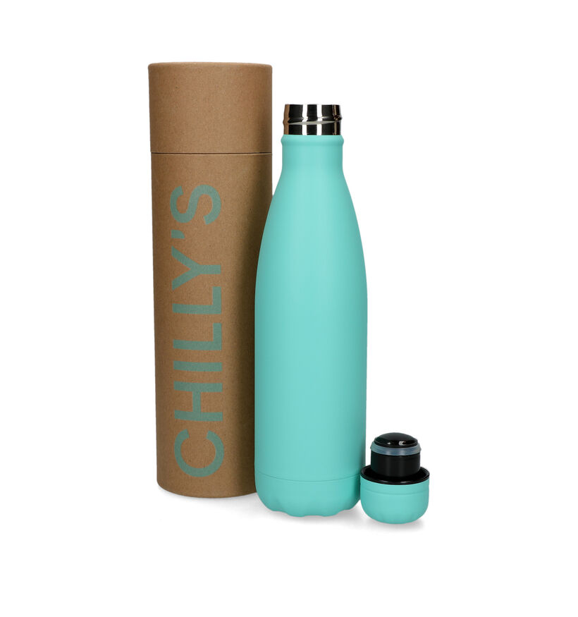 Chilly's Pastel Turquoise Drinkfles voor jongens, meisjes, dames, heren (328162)