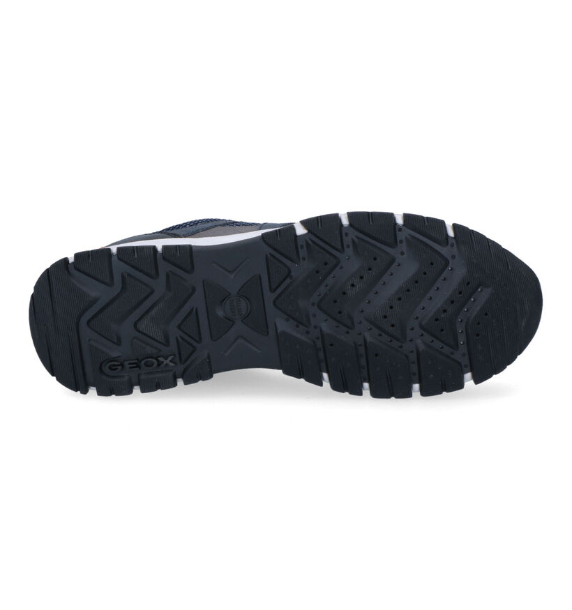 Geox Delray Chaussures à lacets en Bleu en simili cuir (312969)