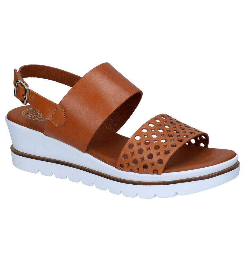 River Woods Cognac Sandalen in leer (289209)