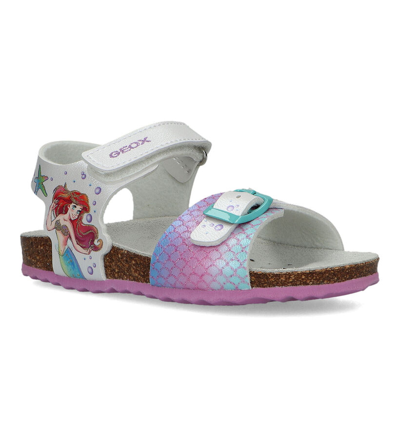 Geox Adriel Disney Ariel Witte Sandalen in kunstleer (326623)