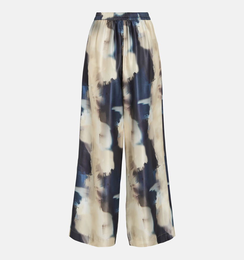 Vila Salta Blauwe/Beige Broek voor dames (369477)