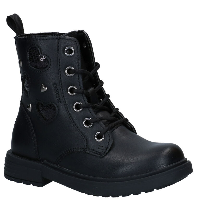 Geox Eclair Zwarte Boots in kunstleer (278267)