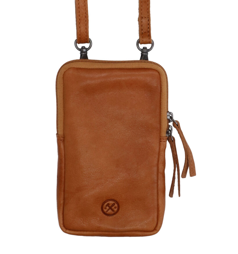 Hide & Stitches Okergeel Telefoontasje voor dames (333149)