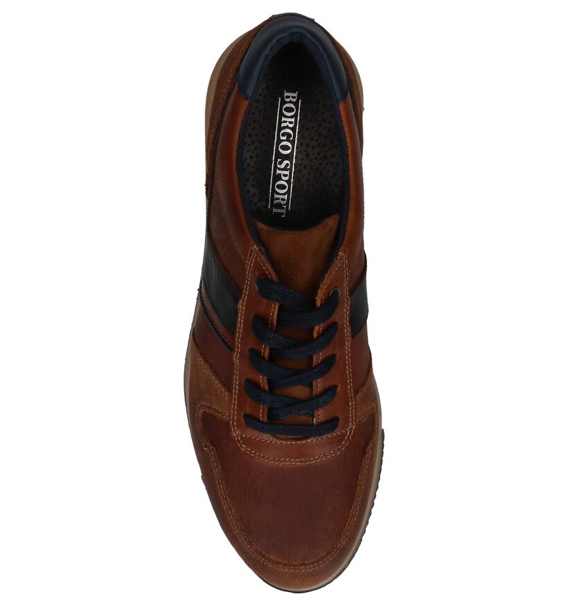 Borgo Sport Chaussures basses en Cognac en daim (227589)