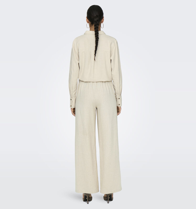 JDY Say Linen Lichtbeige Broek L32 voor dames (367881)