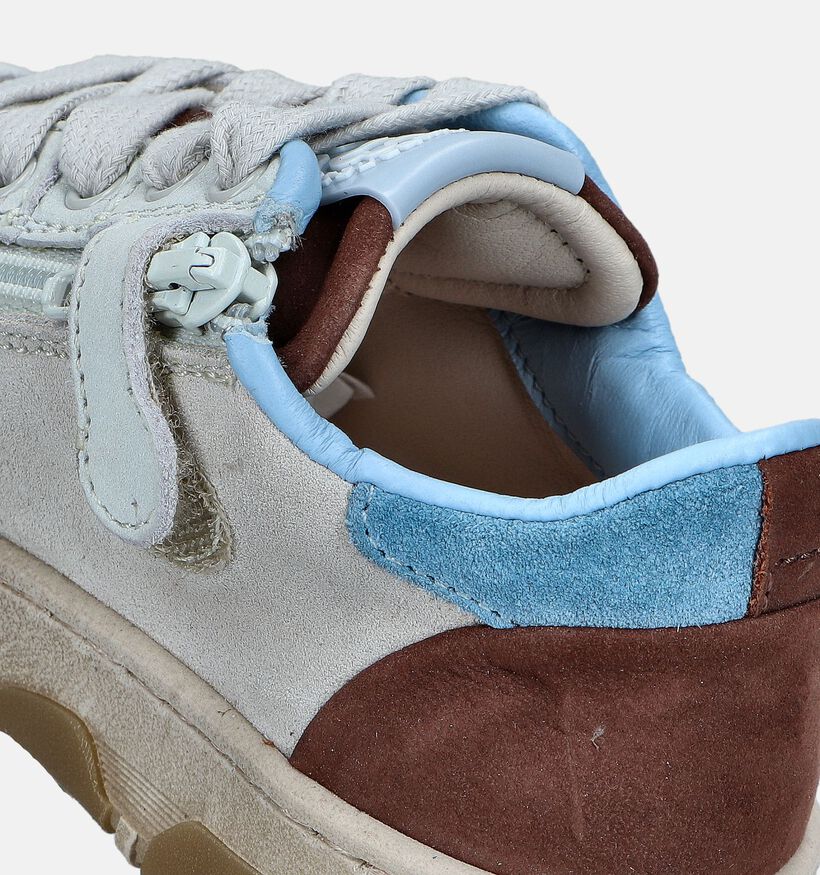 STONES and BONES Menor Beige Veterschoenen voor jongens (352672) - geschikt voor steunzolen