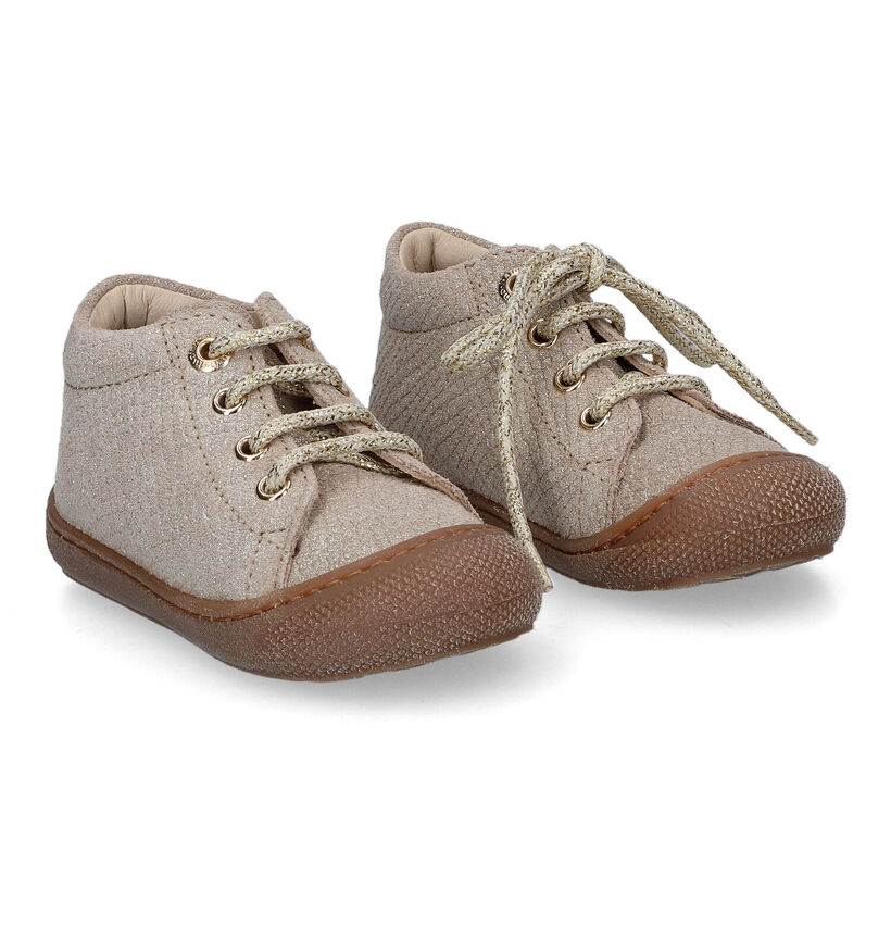 Naturino Cocoon Gouden Babyschoenen voor meisjes (316121) - geschikt voor steunzolen