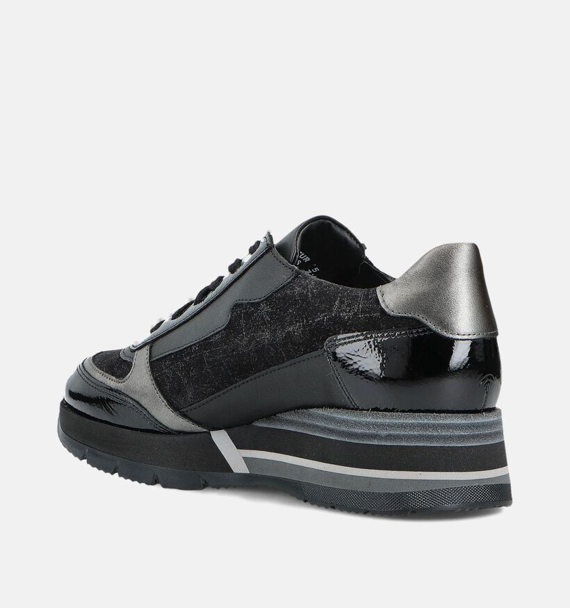 Mephisto Tiziana Zwarte Veterschoenen voor dames (362721) - geschikt voor steunzolen