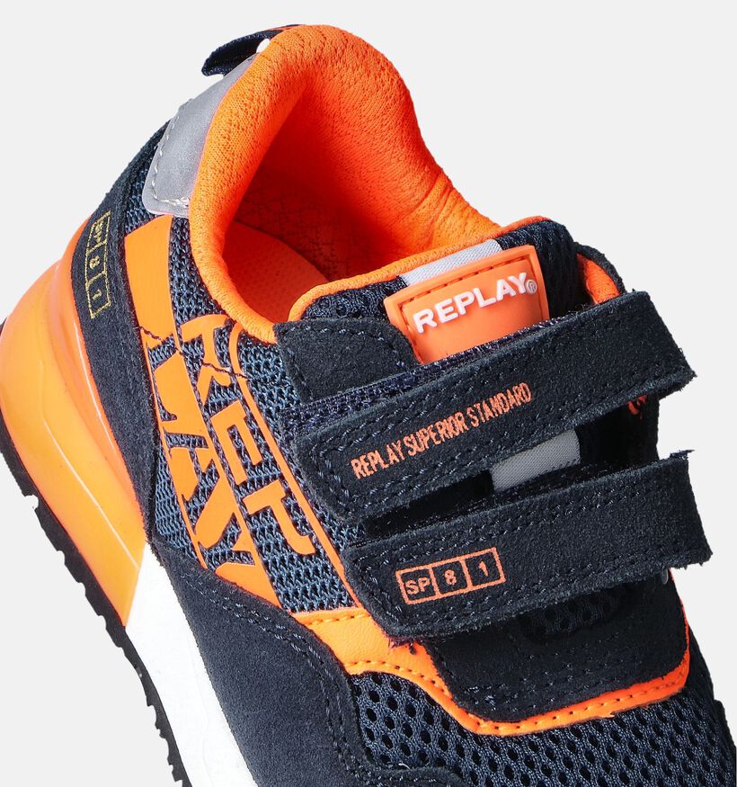 Replay Shoot Kid 6 Blauwe Sneakers voor meisjes, jongens (352797)