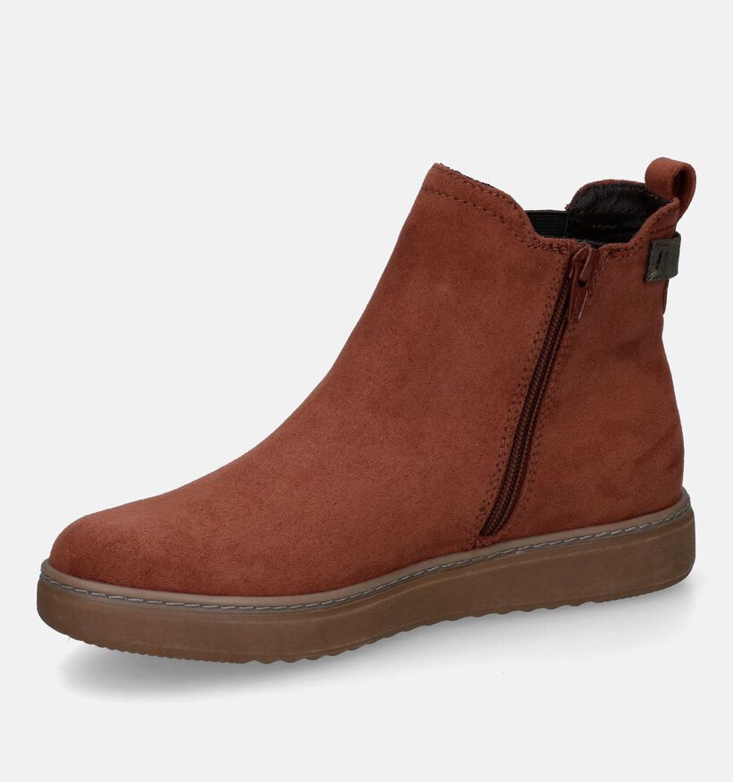 Jana Bottines Chelsea en Cognac pour femmes (315211) - pour semelles orthopédiques