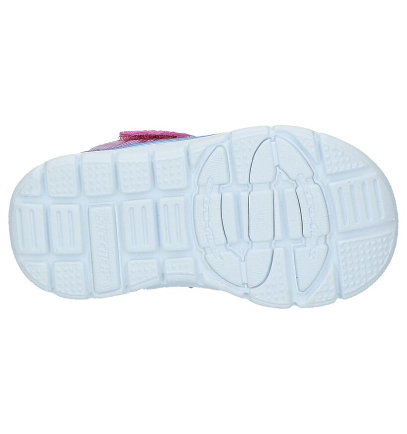 Skechers Baskets basses en Rose clair en textile (214979)