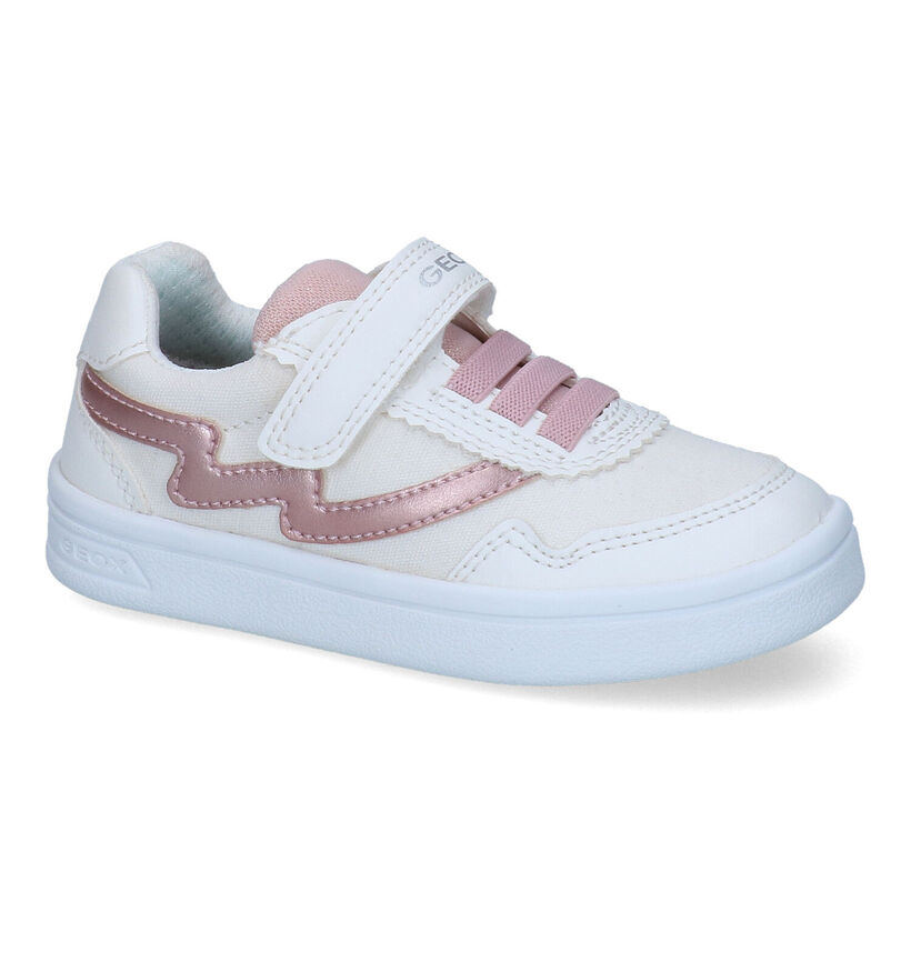 Geox Djrock Chaussures basses en Blanc pour filles (302627) - pour semelles orthopédiques