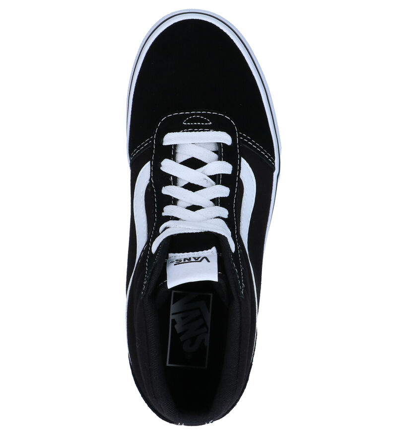 Vans Ward Hi Baskets en Noir en cuir (277706)