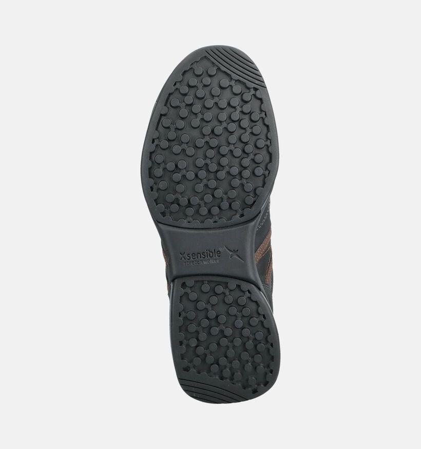 Xsensible Stretchwalker Donkerblauwe Schoenen met Veter en Rits voor heren (379247) - geschikt voor steunzolen