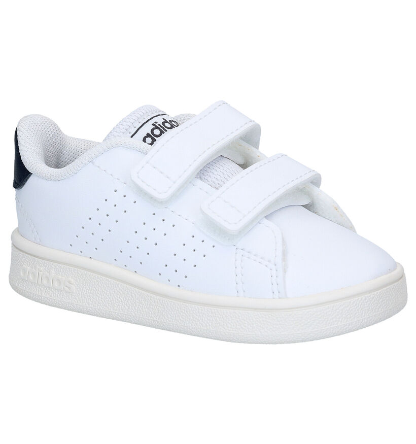 adidas Advantage I Witte Babysneakers in kunstleer (284598)