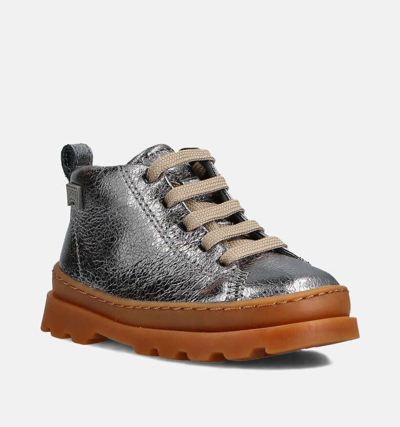 Camper Zilveren Hoge Sneakers voor meisjes (363605) - geschikt voor steunzolen