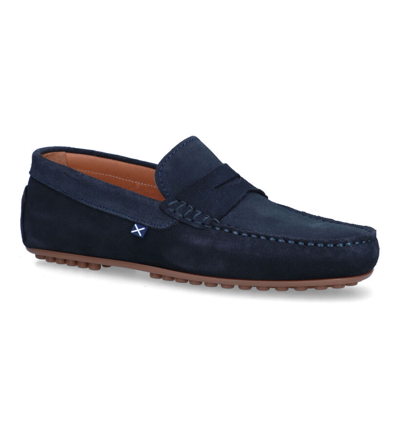 Scapa Chaussures à enfiler en Bleu en daim (323782)