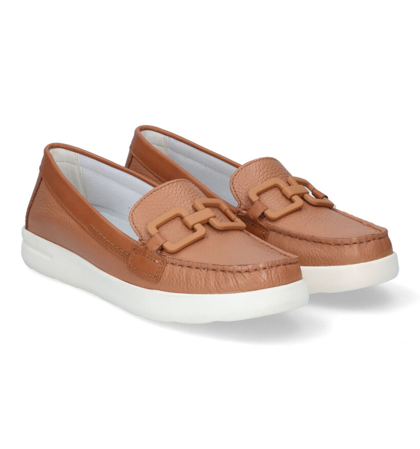 Geox Xand Cognac Mocassins voor dames (304452) - geschikt voor steunzolen