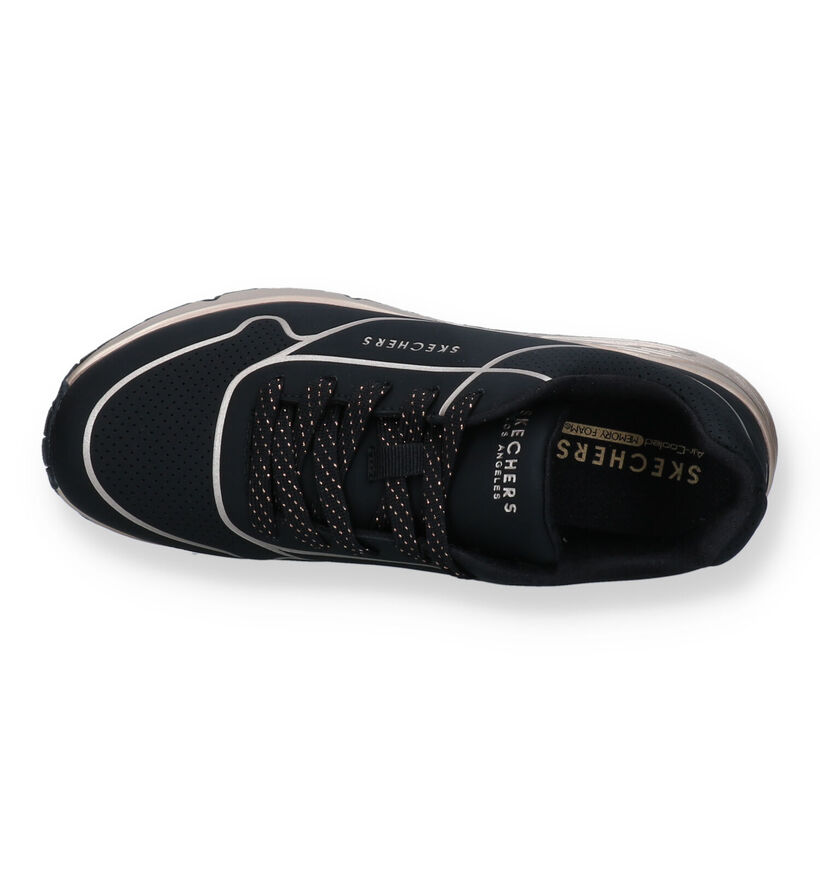Skechers Uno Gen1 - Cool Heels Zwarte Sneakers voor meisjes (345258)