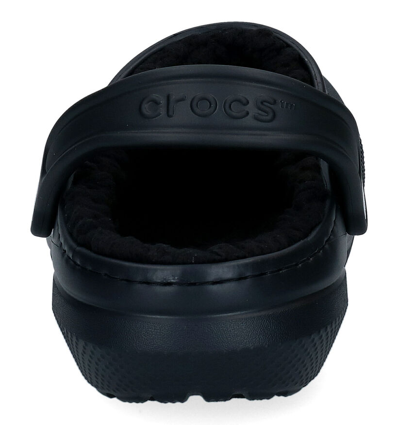 Crocs Classic Fuzz-lined Clog Nu-pieds en Noir pour femmes (298589)