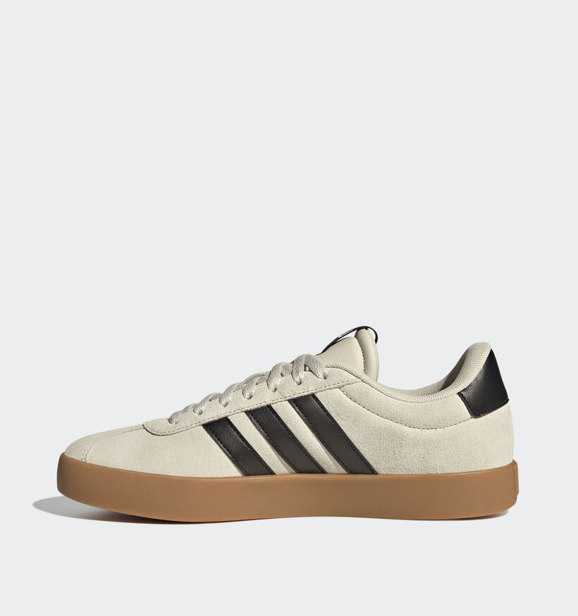 adidas VL Court 3.0 Baskets basses en Beige fonc&eacute; pour hommes (372675)