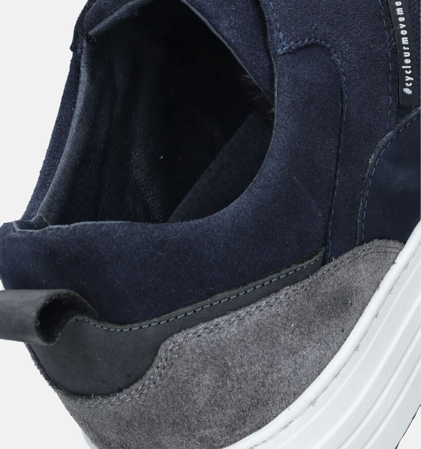 Cycleur de Luxe Commuter Chaussures à lacets en Bleu pour hommes (348598) - pour semelles orthopédiques
