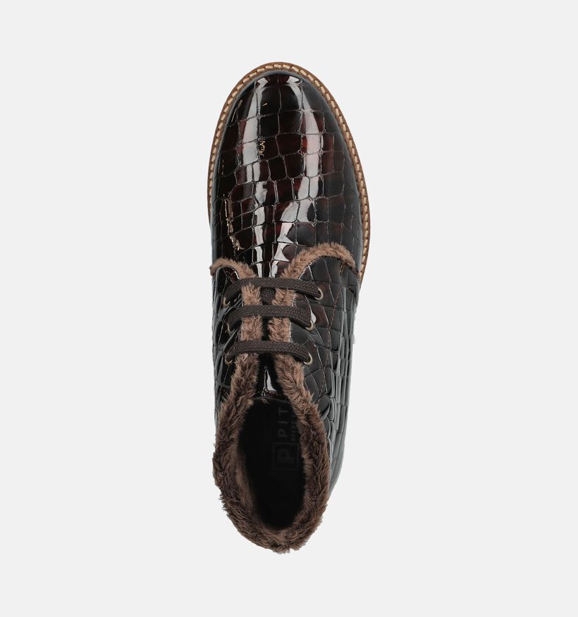 Pitillos Bruine Boots met Veter voor dames (379728) - geschikt voor steunzolen