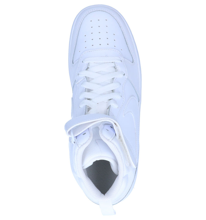 Nike Court Borough Zwarte Sneakers in kunstleer (293611)