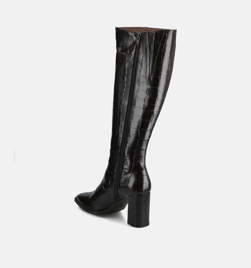 Wonders Donkerbruine Laarzen met Hoge Hak voor dames (381448)