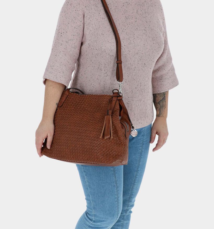 Tamaris Carmen Roze Schoudertas in kunstleer (290345)