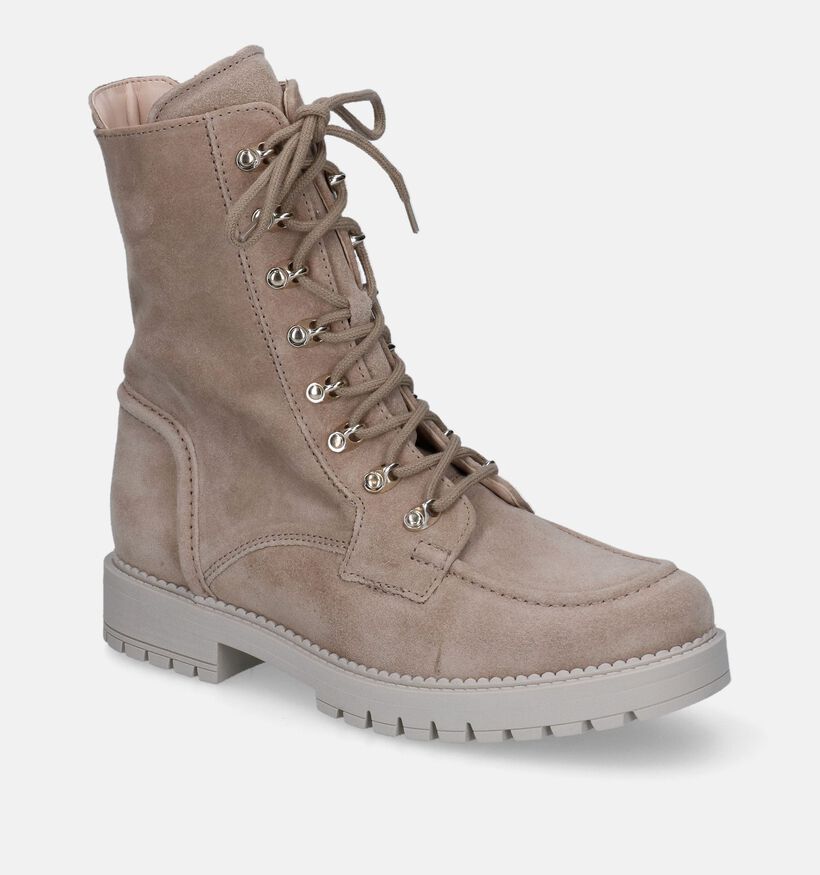 OptiFit Boots à lacets en Beige foncé pour femmes (316920) - pour semelles orthopédiques